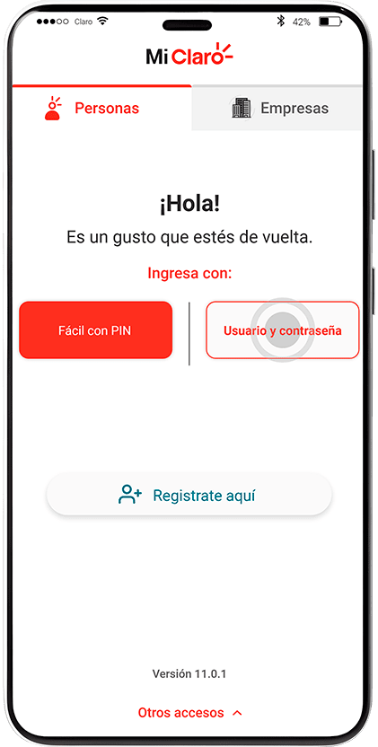  Paso 1 - Historial de pagos Claro Colombia 