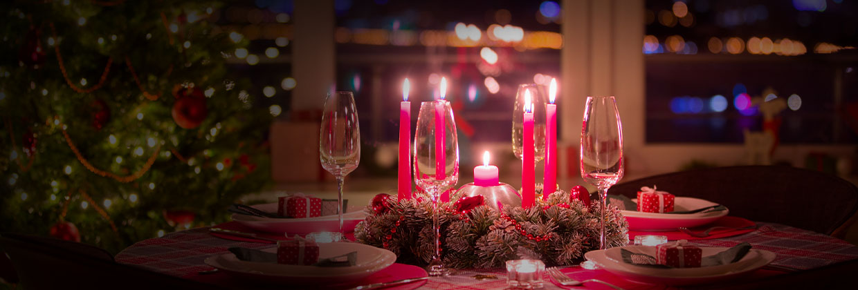 decoración mesa navidad