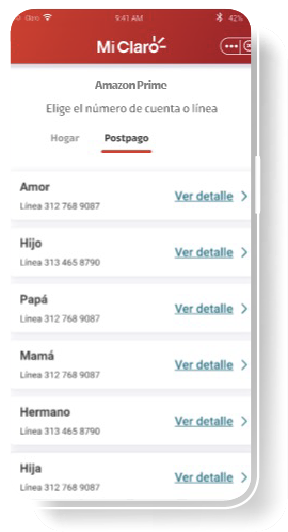 Paso 3 - Activa Amazon prime video Claro Colombia