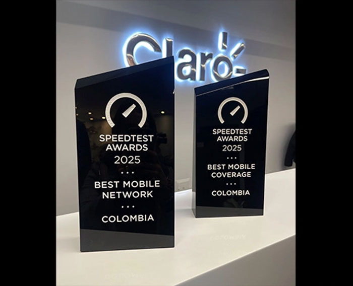 Claro Colombia, la Mejor Red Móvil y la de Mejor Cobertura del país, según Ookla