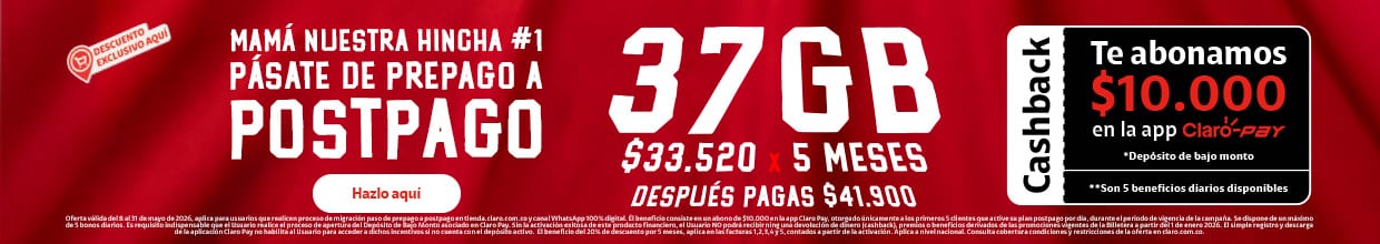 Pásate de Prepago a Postpago